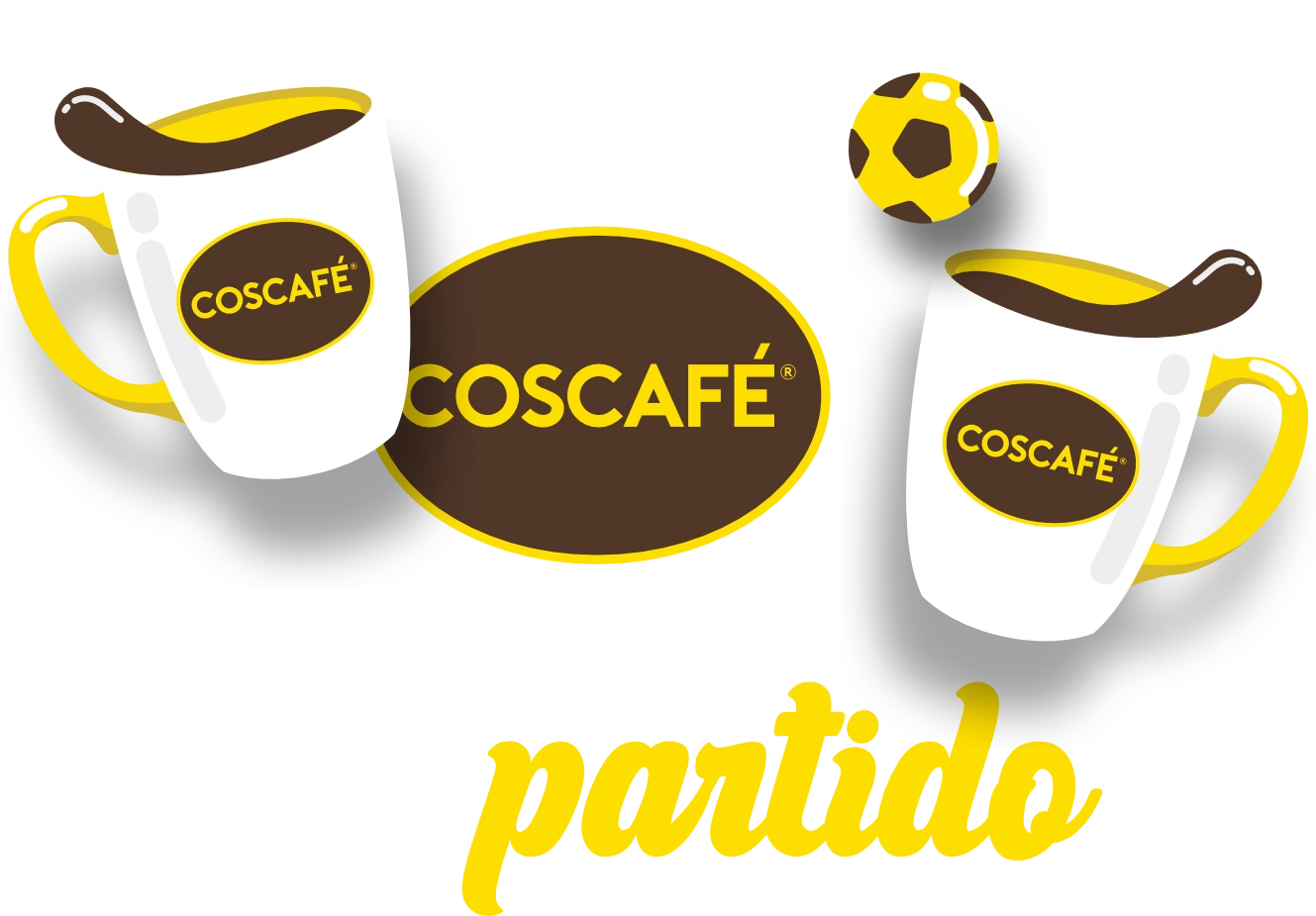 tazas y slogan es mejor compartido